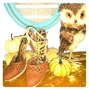 Cork Heel Espadrilles